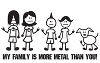 My Family Is Metal - Decal